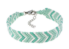 Load image into Gallery viewer, Aqua Braided Chevron