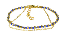 Load image into Gallery viewer, Gold ultramarine bracelet