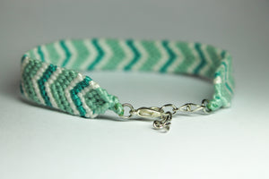 Aqua Braided Chevron