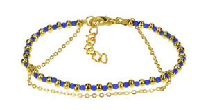 Gold ultramarine bracelet